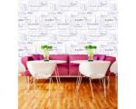 DIMEX ART Tapet vlies de lux texte mov
