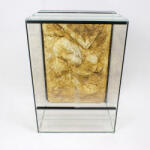 Pet King 65 x 50 x 90 cm | Prémium minőségű terrárium | 3D sziklaháttérrel