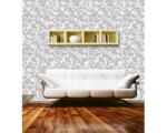 DIMEX ART Tapet vlies de lux ornament retro argintiu