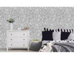 DIMEX ART Tapet vlies de lux fundal gri cu frunze