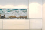 DIMEX ART Fototapet pentru bucătărie - mare turbulentă 180 x 60 cm