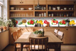 DIMEX ART Fototapet pentru bucătărie - fructe mixte 420 x 60 cm