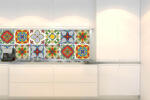 DIMEX ART Fototapet pentru bucătărie - plăci ceramice mexicane 180 x 60 cm