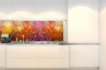 DIMEX ART Fototapet pentru bucătărie - fundal floral colorat 180 x 60 cm