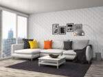 DIMEX ART Tapet vlies de lux abstract modern alb