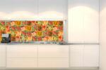 DIMEX ART Fototapet pentru bucătărie - plăci pictate 180 x 60 cm