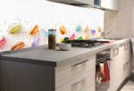 DIMEX ART Fototapet pentru bucătărie - macarons 180 x 60 cm