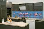 DIMEX ART Fototapet pentru bucătărie - flamingo 260 x 60 cm