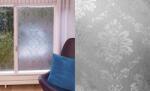 Patifix Folie statică pentru sticlă ornament floral 39-2910 - lățime 90 cm