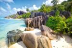 DIMEX ART Fototapetă vlies plajă cu nisip, seychelles 375 x 250 cm