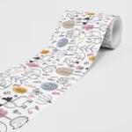 DIMEX ART Bordură autocolantă din vlies animale de pădure 15 cm x 5 m