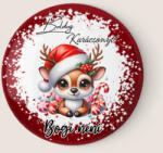 csucsajandek Karácsonyi Szarvasos Hűtőmágnes - Személyre Szabott (CSW618996)