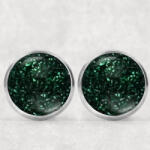 csucsajandek Druzy fülbevaló - s. zöld (CSW759050)