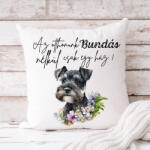 csucsajandek Schnauzer párnahuzat - bármilyen névvel (CSW709403)