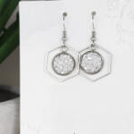 csucsajandek Nemesacél Druzy fülbevaló-ezüst (CSW688282)