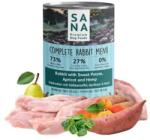 SANAdog Nedves Menü Nyúl Édesburgonyával, Sárgabarackkal és Kenderrel 400g