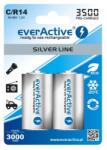 everActive r14 c-cell újratölthető elem készlet, 2 db, 3500mah 1.2v nimh silver line (EVHRL14-3500)