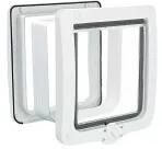 TRIXIE 4 funkciós XL macskaajtó alagútelemmel fehér 24x28cm (44241)