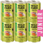 Wild Farm Premium Grain Free Turkey and Salmon Junior 12x400g - hrană fără cereale pentru pisoi