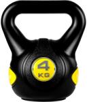 MOVIT Kettlebell - 4 kg, negru/galben (20040658)