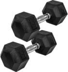 MOVIT Gantera de cauciuc hexagonală MOVIT 10 kg, set de 2 bucăți (20040892)