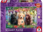 Schmidt Spiele 1000 db-os puzzle - Cute puppies scene (58883) (58883)