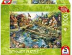 Schmidt Spiele 1000 db-os puzzle - Village on the edge of the forest (58874) (58874)