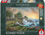 Schmidt Spiele 1000 db-os puzzle - Seaside Haven, Thomas Kinkade (58628) (58628)