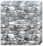 Tapetoo Home Decor 40 db-os 3D tapétalap szett Tapetoo Home Decor®, Lekerekített kövek, sötétszürke, 70 X 77 Cm, 2, 5 mm, 21, 2 m2 (set-40xTapet-3D-Cod-96-Pietre-)