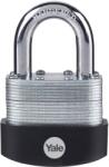 YALE Laminált acél lakat Yale Y125B / 50/129/1, 50 mm, 9, 5 mm átmérőjű gyűrű (Y125B/50/129/1)