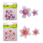 QX Kreatív dekoráció virágfej öntapadós 6 db/csomag többféle (46858) (46858)
