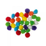 Junior Kreatív pompom, vegyes, 15mm, 30 db/csomag (137474) (137474)