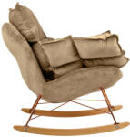  Fotel bujany SWING VELVET khaki