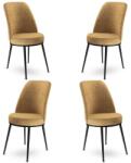 ASIR GROUP Étkezőszék Szett 4 db Dexa - Cappuccino, Fekete