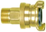 GEKA Piesa filetata GEKA, SD, MS, cu filet exterior, 3/4", pentru cheie 24 mm, max. 25 bar, alama, GEKA (08.8211.9) - bricolaj-mag