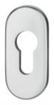 edi Rozeta ovala Ares 0813/6, aluminiu, argintiu, slot pentru cheie, pentru usi profilate, grosime 6mm, EDI (813600301)