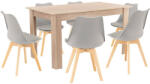 Leziter Zara 6+1 étkező garnitúra szürke-sonoma tölgy