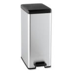 Keter Szemetes pedálos 40L Slim, fémhatású Curver (DA503XSZHT3253922340007)