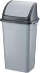 PLANET Billenőfedeles szemetes kuka, műanyag, szürke/antracit, 70 L (DA503XSZADUP904)