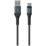 Energizer USB A - USB C impletit, 2 metri, Negru (C520CKBK)