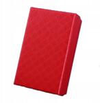  Steppelt Ékszerdoboz Nyaklánc Téglalap alakú Piros 8x5cm B (V-0019-12)
