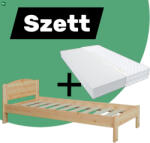 Komforttéka Henrik fenyő ágyváz + Max matrac 90&#039