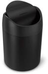 simplehuman - Billenthető Szemeteskosár 1, 5L Fürdőszobába, Konyhába, Mosókonyhába Fekete (CW2100)