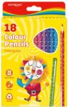 Keyroad színes ceruza készlet háromszögletű, 18 szín (KR971275) (KR971275) (KR971275)