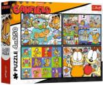 Trefl Garfield kalandjai 4x250db-os puzzle - Trefl (13344) - jatekshop