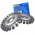 S&R Drótkefe tárcsa fonott acélhuzal 125x22, 5mm 2db-os szett S&r (135552125)