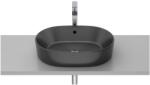 Roca Round mosdótál 55x39 cm ovális mosdótálak fekete matt A3270Y1080 (A3270Y1080)