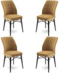 ASIR GROUP Étkezőszék Szett 4 db Flex - Cappuccino, Fekete