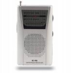  Mini FM/AM zsebrádió, akkumulátoros, kis méret, teleszkópos antenna, beépített hangszóró (XD00791)