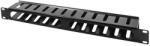 LogiLink 19" Cable Duct/Organizer, covered, 1U, black (ORCC01B)